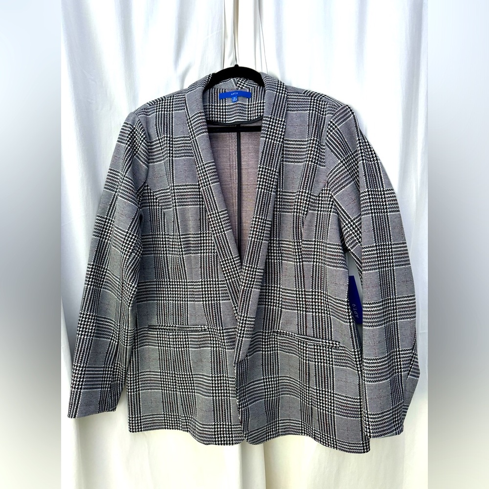 NWT Apt. 9 Houndstooth Print Women’s Blazer XL